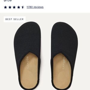 Rothy's Black Knit Slip-Ons